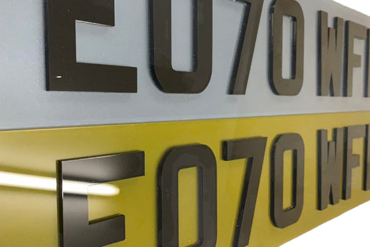 The Difference Between Show Plates and Standard Number Plates