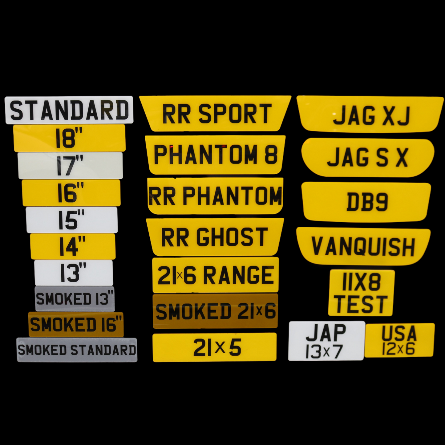 JAP/USA Import Plates